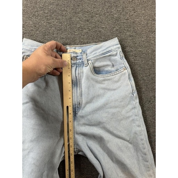Levis Premium High Loose Jeans Womens 27 Light Wash W27 L31 Wide Leg High Rise - Picture 7 of 12